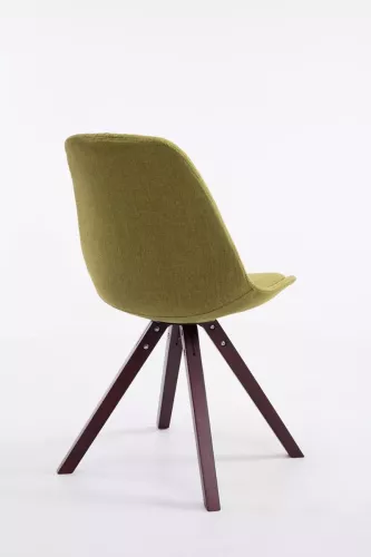 In And OutdoorMatch In And OutdoorMatch Vergaderstoel Shanny - Groen zwart - Stof - Stoel met rugleuning - Bezoekersstoel - Zithoogte 48cm (66086)
