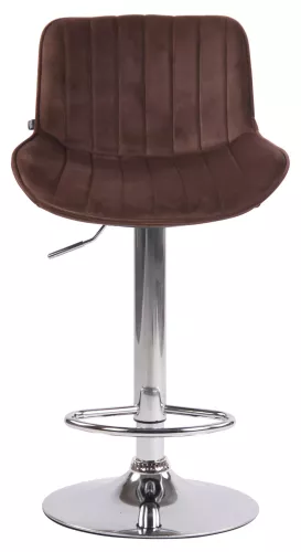 In And OutdoorMatch In And OutdoorMatch Barkruk Spencer - Bruin chroom - Zithoogte 60-82 cm - Set van 2 - In hoogte verstelbaar - Voor keuken en bar - Met rugleuning - Ergonomische barstoelen (66271)