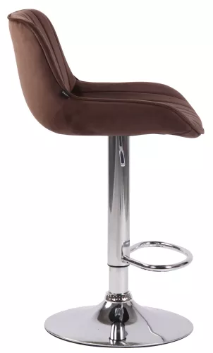 In And OutdoorMatch In And OutdoorMatch Barkruk Spencer - Bruin chroom - Zithoogte 60-82 cm - Set van 2 - In hoogte verstelbaar - Voor keuken en bar - Met rugleuning - Ergonomische barstoelen (66271)