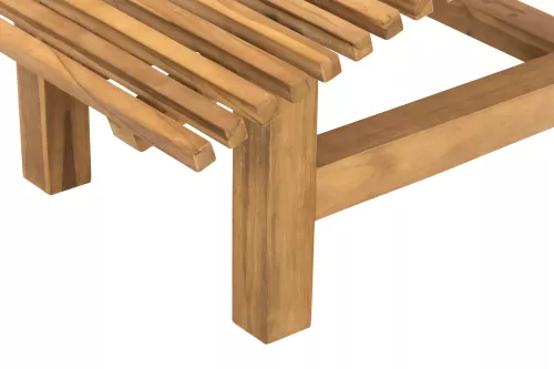 In And OutdoorMatch In And OutdoorMatch Designer ligbank Robert - 200x80cm - Houten bank - Tuinbank - Loungebank buiten - Ligbed (67111)