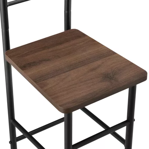 In And OutdoorMatch In And OutdoorMatch Dressboy Lenna - Kledingrek Stoel - 107x45x45 cm - Walnootkleurig - Modern Design (68532)
