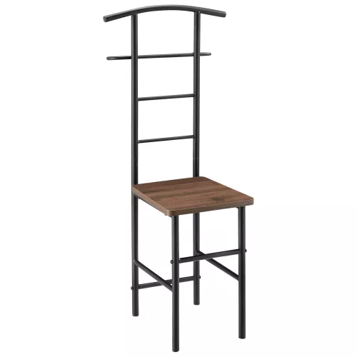 In And OutdoorMatch In And OutdoorMatch Dressboy Lenna - Kledingrek Stoel - 107x45x45 cm - Walnootkleurig - Modern Design (68532)
