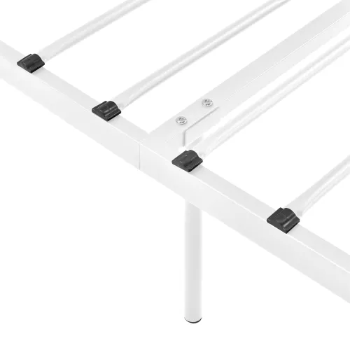In And OutdoorMatch In And OutdoorMatch Metalen Bed Yvonne - Staal - Met Bedbodem - 90x200 cm - Wit - Snelle Montage (68624)