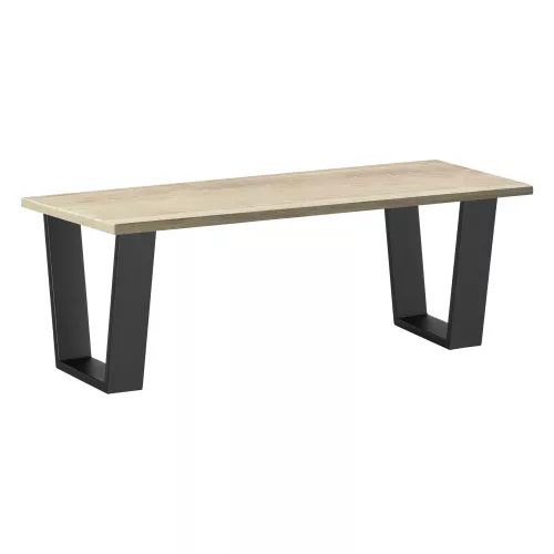 In And OutdoorMatch In And OutdoorMatch Trapezium Poot Manuela - Tafelpoot - 25-40x43 cm - Set van 2 - Zwart Mat - Staal (69268)