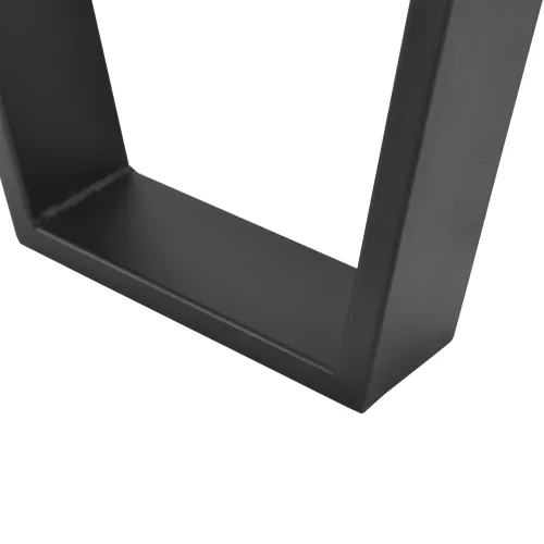 In And OutdoorMatch In And OutdoorMatch Trapezium Poot Manuela - Tafelpoot - 25-40x43 cm - Set van 2 - Zwart Mat - Staal (69268)