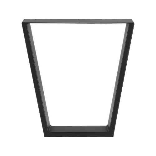 In And OutdoorMatch In And OutdoorMatch Trapezium Poot Manuela - Tafelpoot - 25-40x43 cm - Set van 2 - Zwart Mat - Staal (69268)