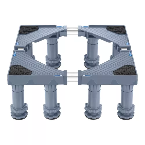 In And OutdoorMatch In And OutdoorMatch Wasmachine Verhoger Berti - Koelkast Verhoger - Droger Verhoger - Tot 400 kg - Verstelbaar - Grijs (70228)