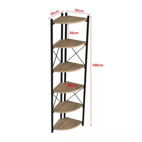 In And OutdoorMatch In And OutdoorMatch Plantenstandaard John - Open Kast - 160x30x30 - Mabelkleurig - Minimalistisch Design (70261)