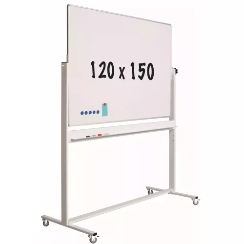 Mobiel whiteboard Solid PRO Herminia - Kantelbaar - Weekplanner - Maandplanner - Jaarplanner - Dubbelzijdig en magnetisch - 120x150cm