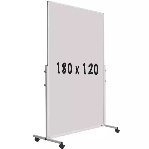 Mobiel whiteboard gelakt staal PRO Boyd - Weekplanner - Maandplanner - Jaarplanner - Magnetisch - 180x120cm