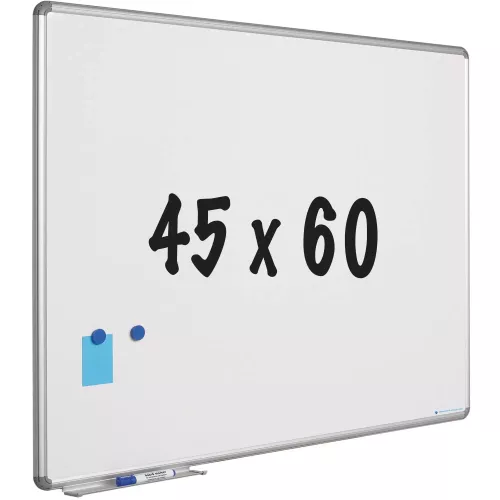 Whiteboard design profiel Wilkins - Magnetisch - Emaille staal - Wit - 45x60cm